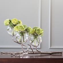  9.92657 - Twig 3 Vase Holder-Nickel